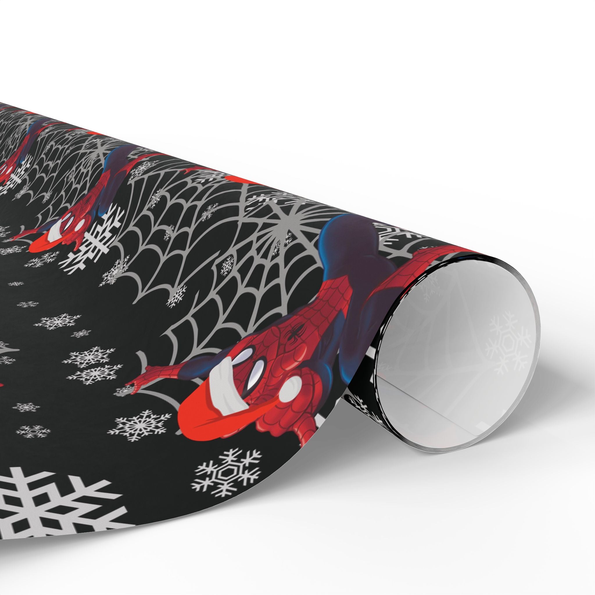 Spider Superhero Holiday Wrapping Paper