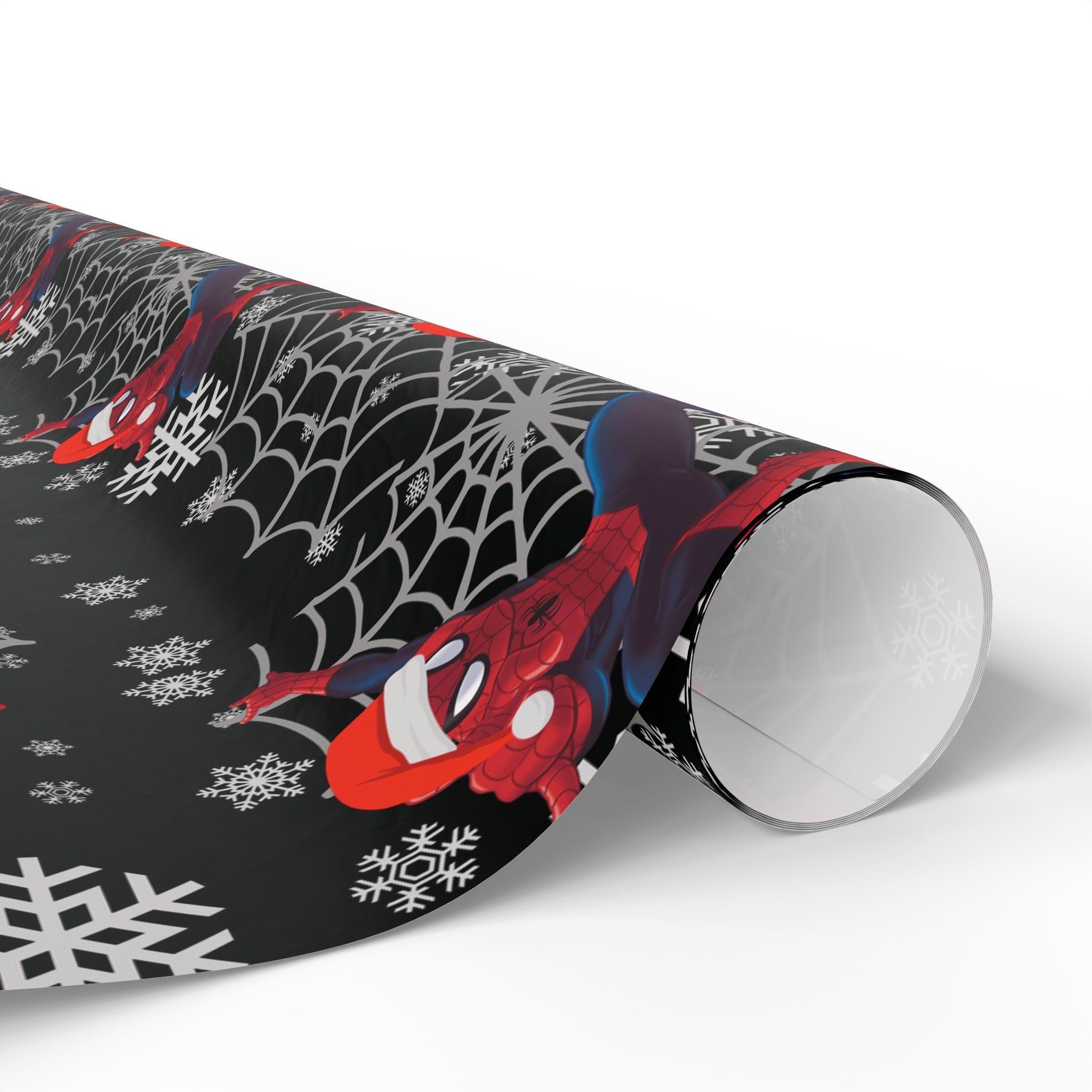 Spider Superhero Holiday Wrapping Paper